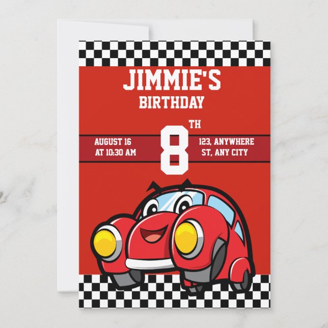 Unique Cool Birthday Invitation  (Front)