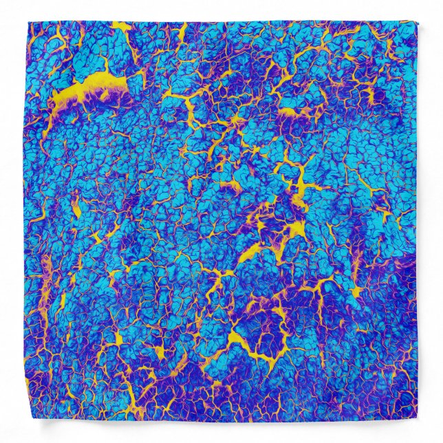 Unique Cool Digital Abstract Art Bandana (Front)