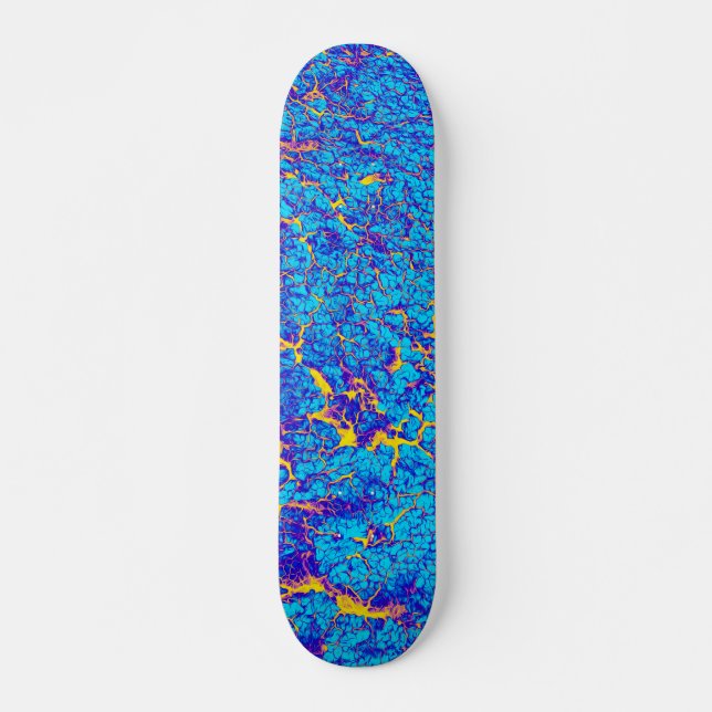 Unique Cool Digital Abstract Pattern Skateboard Deck (Front)