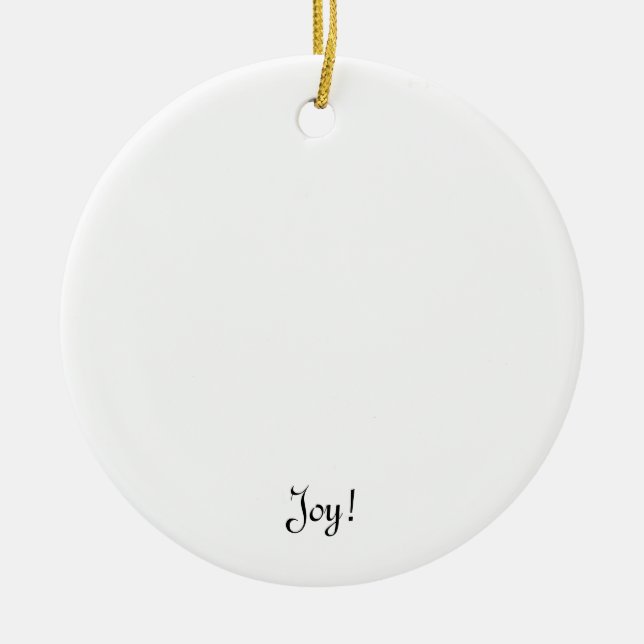 Unique cool gifts to customize & create fun ceramic ornament (Front)