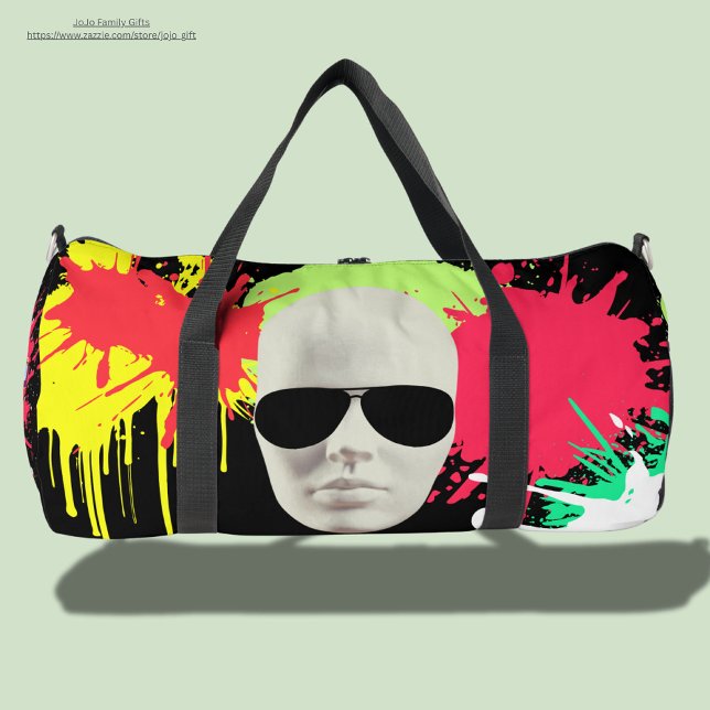 Unique cool illustration in urban style Spray  Duffle Bag (Creator Uploaded)