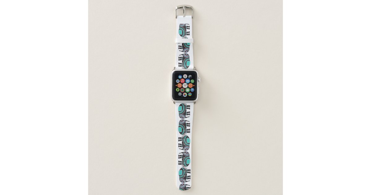 Elephants Indian Style Print Apple Watch Band 38mm / 40mm / 