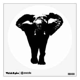 Unique Cool Pop Art Elephant Silhouette Wall Decal