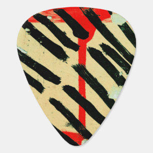Unique Cool Worn Wall Paper Paint Guitar Pick