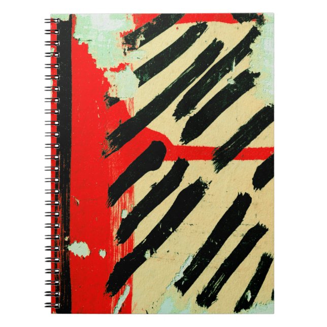 Unique Cool Worn Wall Paper Paint Notebook (Front)