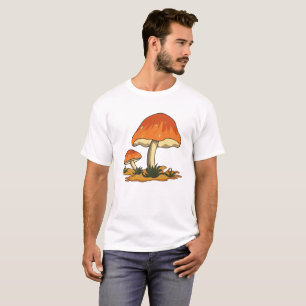 Unique Creation Mushroom Design T-shirt