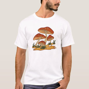 Unique Creation Mushroom Design T-shirt