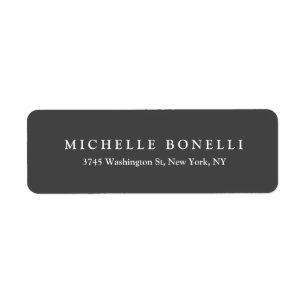 Unique Creative Gray Custom Return Address Label