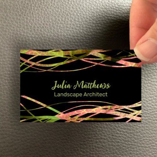 Unique Creative Nature Design Landscape Architect Business Card