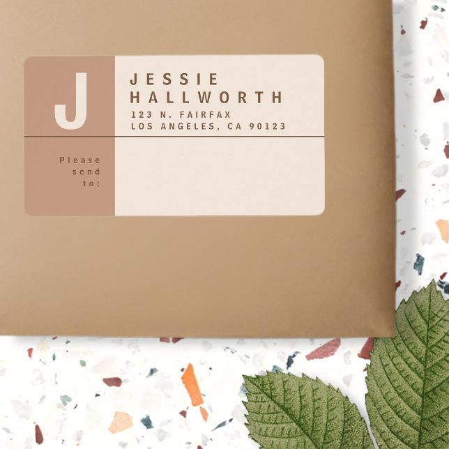 Unique Creative Return Address Shipping Label (Creator Uploaded)