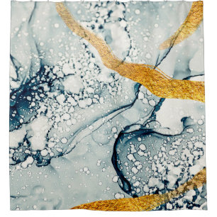 Unique creativity. Art&Gold. Inspired by the Sky.  Shower Curtain