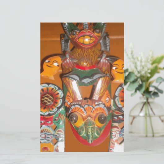 Unique Cultural Art - Sri Lankan/Indonesian Design (Standing Front)