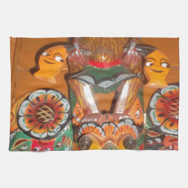 Unique Cultural Art - Sri Lankan/Indonesian Design Towel (Horizontal)