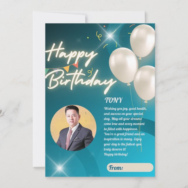 Unique Custom Birthday Cards – Personalized Fun (Front)