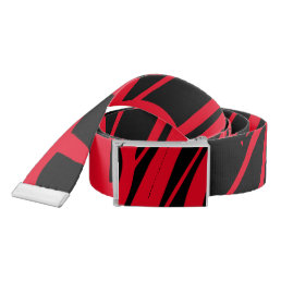 Unique Custom Black &amp; Red Belt