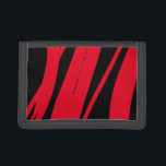 Unique Custom Black & Red Trifold Wallet<br><div class="desc">Unique Custom Black & Red Trifold Wallet - Personalize and customize this cool customizable black and red trifold wallet for him or her. Great gift for everyone,  including yourself. Enjoy.</div>