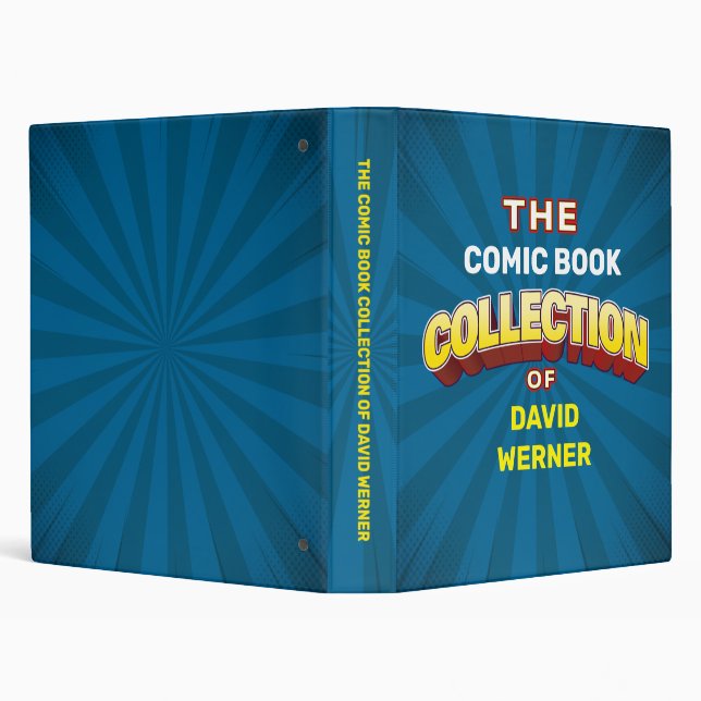 Unique Custom Collector's 3 Ring Binder (Background)