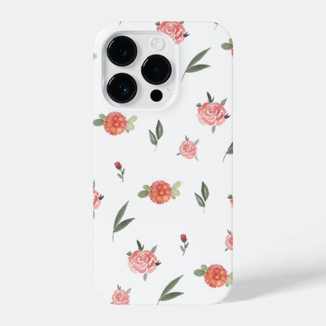 Unique Custom Floral Photo iPhone Case (Back)
