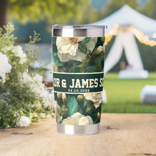 Unique Custom Gardenias Travel Mug For Bachelor Pa Insulated Tumbler
