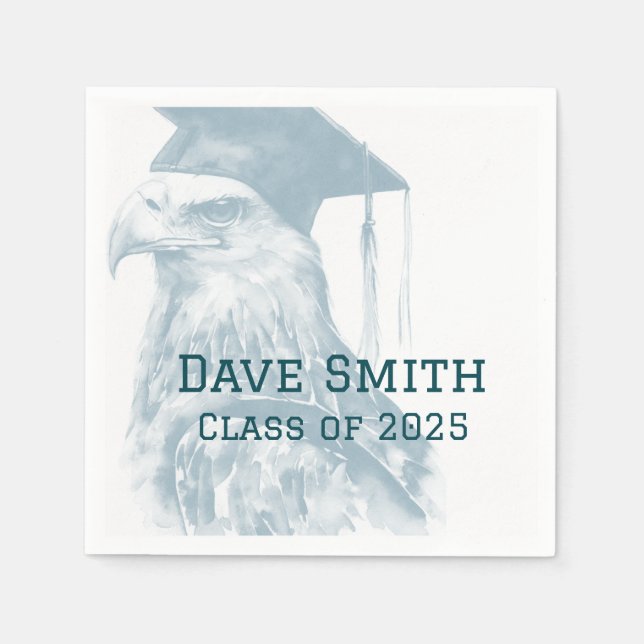 Unique Custom Graduation Paper Napkin (Front)