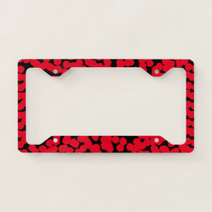 🔥 Unique Custom License Plate Frame Black & Red