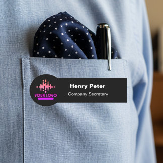 Unique Custom Logo Employee Magnetic Or Safety Pin Name Tag