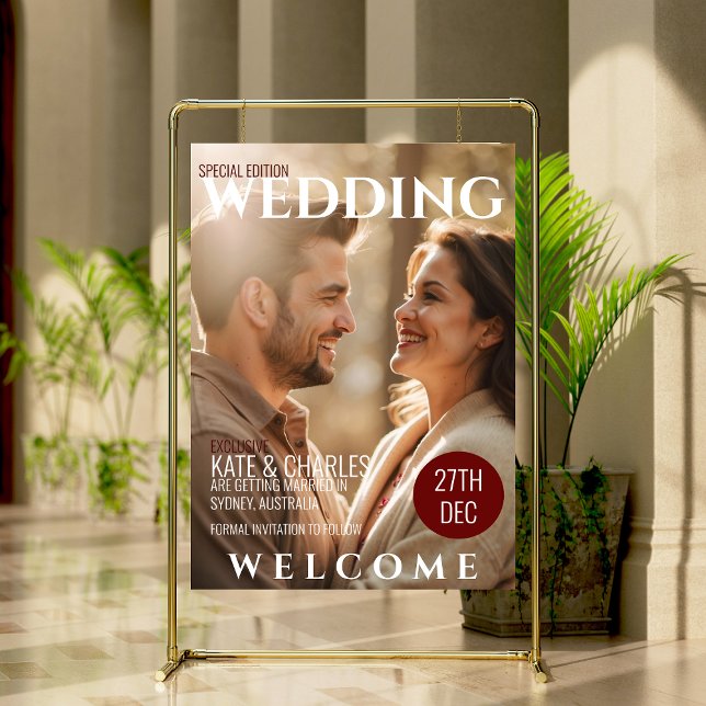 Unique Custom Magazine Style Wedding Foam Boards (Creator Uploaded)