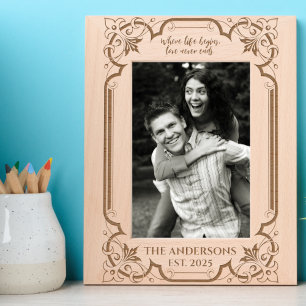 Unique Custom Name Family Memory Photo  Engraved Frames