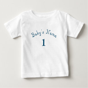 Unique Custom Name Number Baby Baby T-Shirt