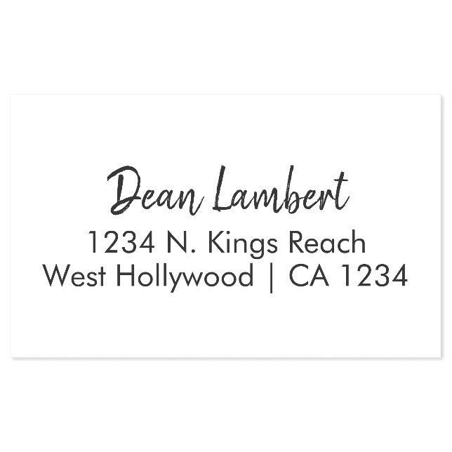 Unique Custom Signature Address Personalized Self-inking Stamp (Design)
