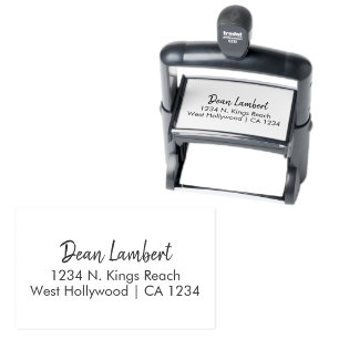Unique Custom Signature Address Personalized Self-inking Stamp
