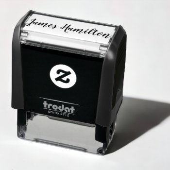 Unique Custom Signature Personalized Self-inking Stamp by Ricaso at Zazzle