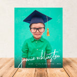 Unique Custom Text Photo Kindergarten Graduation A<br><div class="desc">Paper is Satin Thin, lightweight, standard white printer paper - not suitable for use as postcard 5.2pt thickness / 80 lb weight Dimensions: 4.5" x 5.6" (portrait); 5.6" x 4.5" (landscape) *envelopes are optional extra selected by you *you can upgrade from flat paper sheet to normal card stock or postcard...</div>