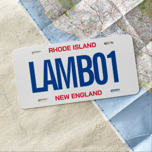 Unique custom vanity car license plate designs