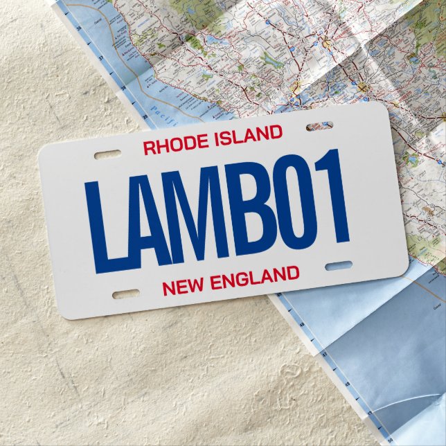 Unique custom vanity car license plate designs (In Situ)