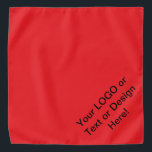 Unique & Custom (Your Text/LOGO/Design) Bandana<br><div class="desc">Show off your style with the Unique & Custom (Your Text/LOGO/Design) Bandana. Crafted from soft, durable fabric, this bandana can be fully customized with your text, logo, or design. Perfect for personal use, team events, or promotional giveaways, it adds a unique touch to your look while offering comfort and flexibility....</div>
