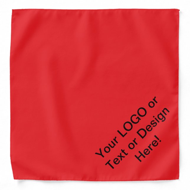 Unique & Custom (Your Text/LOGO/Design) Bandana (Front)