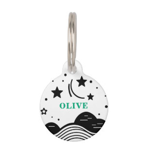 Unique Customizeable Stars Pet ID Tag
