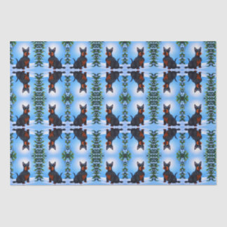 Unique Cute Festive Dog Scottish Terrier Tissue Paper