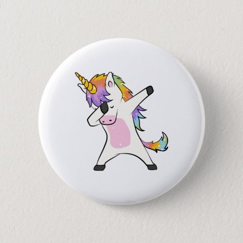 Unique Cute Unicorn Dabbing Button New