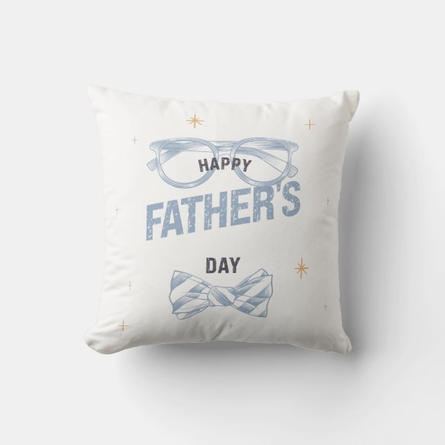 Unique Dad Design for Father's Day Celebrations Throw Pillow (Front)