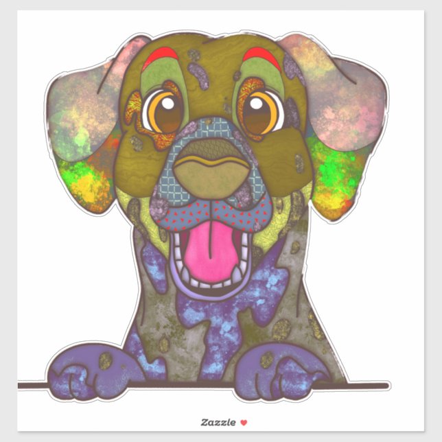 Unique Dalmatian ugly face Sticker (Sheet)