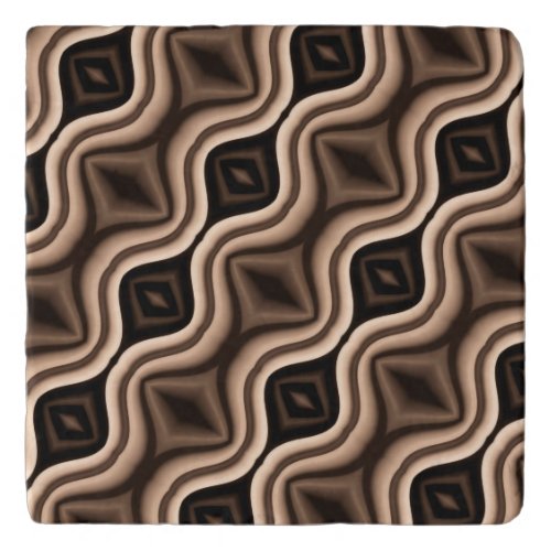 Unique Dark Brown Pattern Trivet