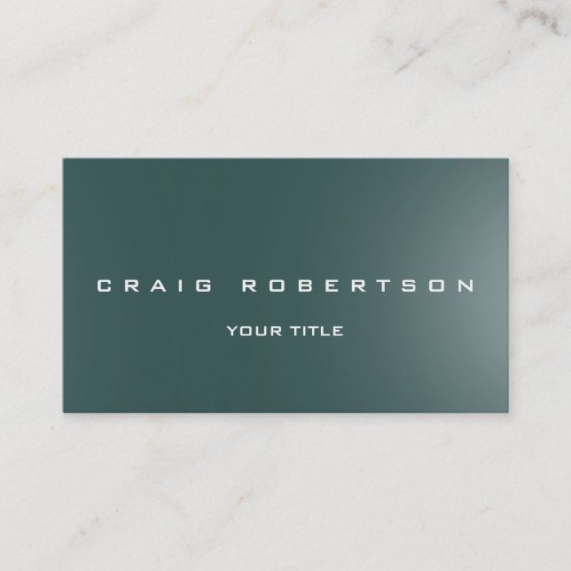 Unique Dark Slate Gray Business Card (Front)