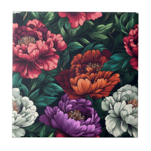 Unique Decorative Peonies Tiles  For Durable Floor