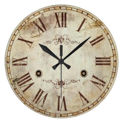 Unique Decorative Roman Numeral Vintage Rustic Large Clock Unique Decorative Roman Numeral Vintage Rustic Large Clock