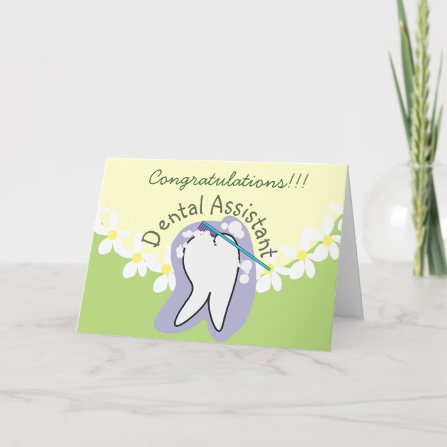 Unique Dental Assistant Gifts Card (Front)