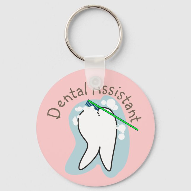 Unique Dental Assistant Gifts Keychain (Front)