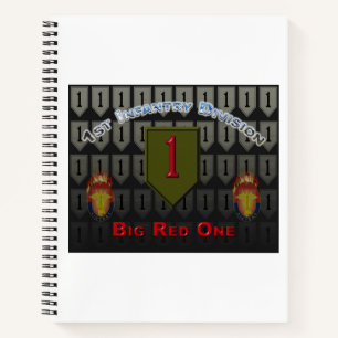 Unique Design 1st Infantry Division Gift Notebook