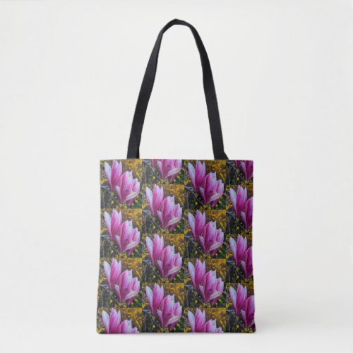 Unique design floral tote bag